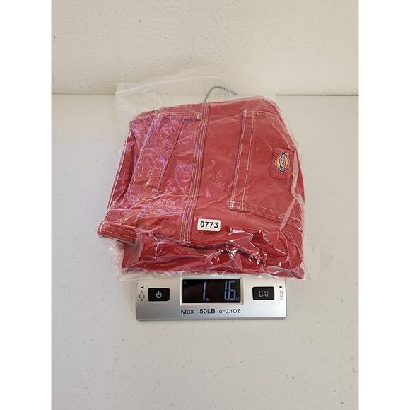 Dickies Pants Womens 29x30 Red Workwear Utility Hammer Loop Straight Rockabilly - Picture 16 of 16